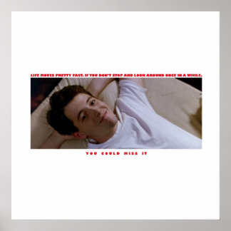 Ferris Buellers Day Off Life bewegt sich hübsch sc Poster