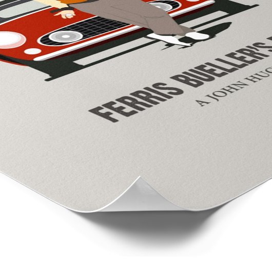 Ferris Buellers Day Off Poster (Ecke)