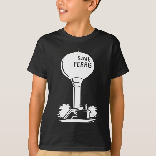 Ferris Bueller's Day Off Rett Ferris Watertower T-Shirt (Vorderseite)
