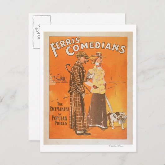 Ferris Comedians "Pacemakers at Popular Prices" Postkarte (Vorne/Hinten)