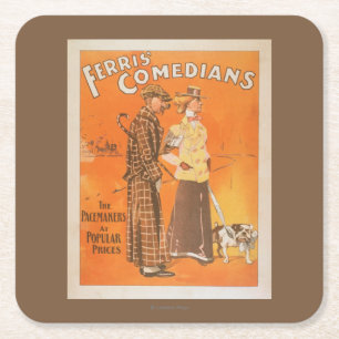 Ferris Comedians "Schrittmacher zu Volks preisen" Rechteckiger Pappuntersetzer
