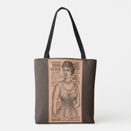 Ferris Common Sense Corsets ad 1880 Tasche (Rückseite)