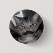 ferris mewler Schnurrbartknopf Button (Vorderseite)