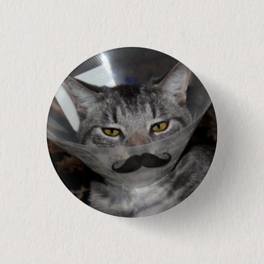ferris mewler Schnurrbartknopf Button (Vorderseite)
