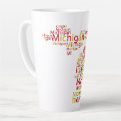 Ferris Staat Univerity Michigan Shaped Milchtasse (Linke Ecke)