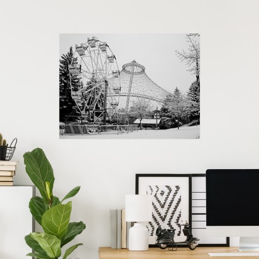 FERRIS WHEEE und R F P PAVILION - SPOKANE Poster (Heimbüro)