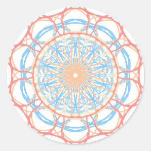 Ferris Wheel Abstrakt Runder Aufkleber