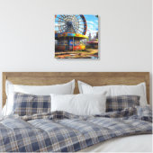 Ferris Wheel Ai art Leinwanddruck (Insitu (Schlafzimmer))