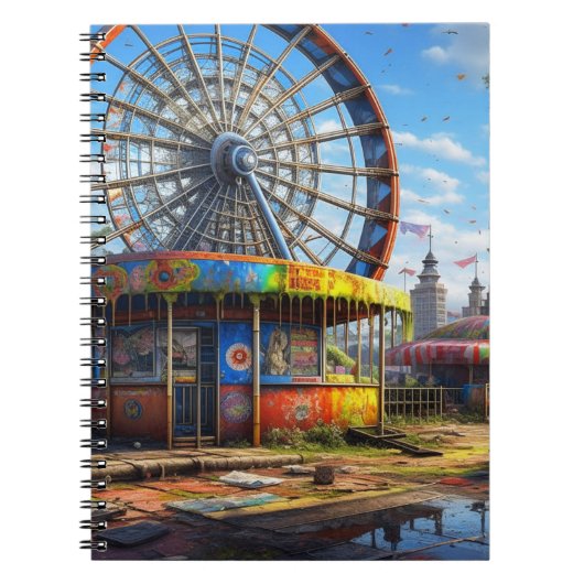 Ferris Wheel Ai art Notizblock (Vorderseite)