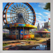 Ferris Wheel Ai art Poster (Vorne)