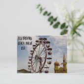Ferris Wheel am Palace Playland Old Orchard Beach Postkarte (Stehend Vorderseite)