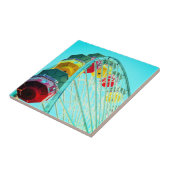 Ferris Wheel am Pier Santa Monica, Kalifornien Fliese (Seite)