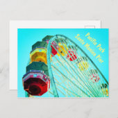 Ferris Wheel am Pier Santa Monica, Kalifornien Postkarte (Vorne/Hinten)