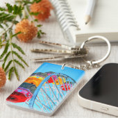 Ferris Wheel am Pier Santa Monica, Kalifornien Schlüsselanhänger (Vorderseite rechts)