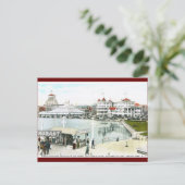 Ferris Wheel, Asbury Park, NJ Vintag Postkarte (Stehend Vorderseite)