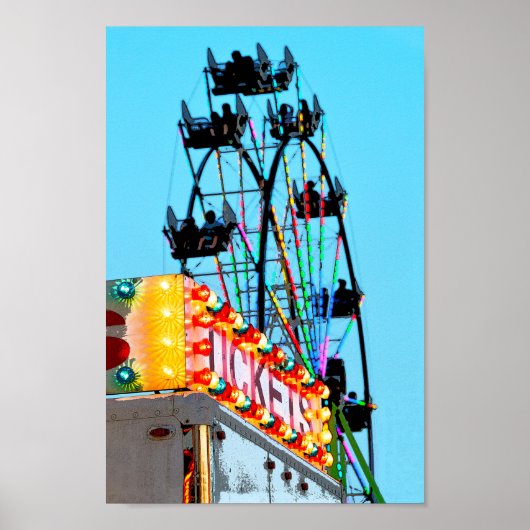Ferris Wheel auf der Landkreis Messe Poster (Vorne)