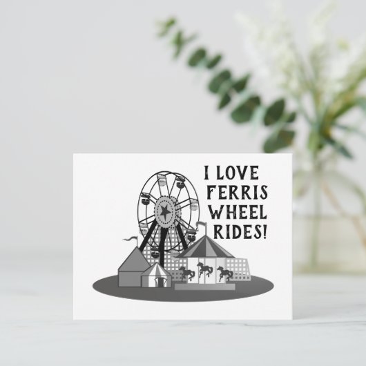 Ferris Wheel Day Postkarte (Stehend Vorderseite)