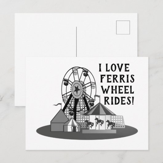  Ferris Wheel Day Postkarte (Vorne/Hinten)
