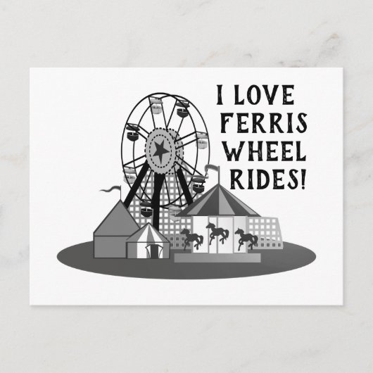  Ferris Wheel Day Postkarte (Vorderseite)