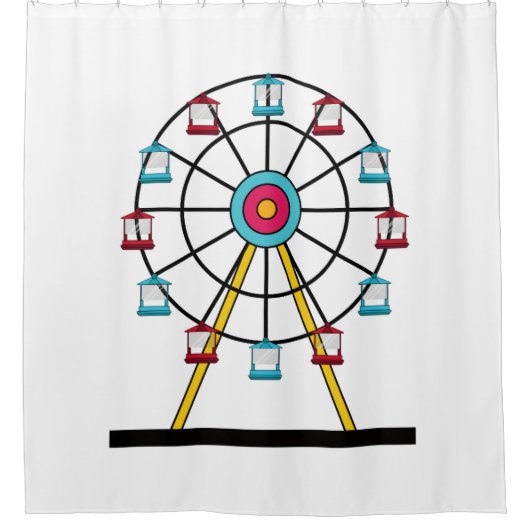 Ferris Wheel Duwer Vorhang (Vorderseite)