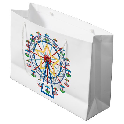 Ferris Wheel Große Geschenktüte (Vorderseite Schrägansicht)