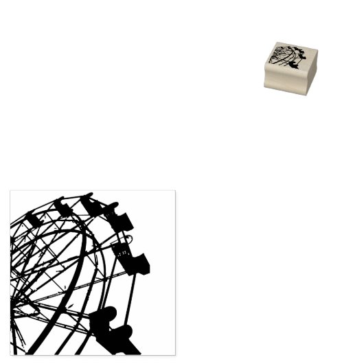 Ferris Wheel Gummistempel (Stempel)