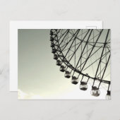 Ferris Wheel in Dusk Postkarte (Vorne/Hinten)