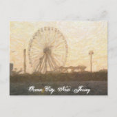Ferris Wheel in Ocean City, NJ Postcard Postkarte (Vorderseite)