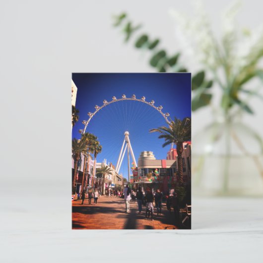 Ferris Wheel Las Vegas #1 Postkarte (Stehend Vorderseite)