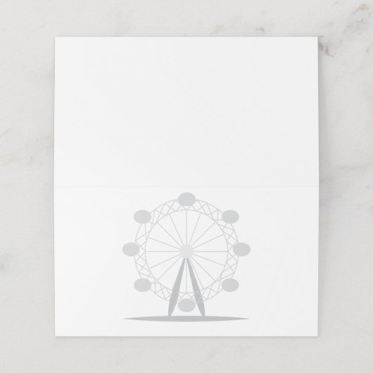Ferris Wheel Platzkarte (Außenseite Aufgefaltet)