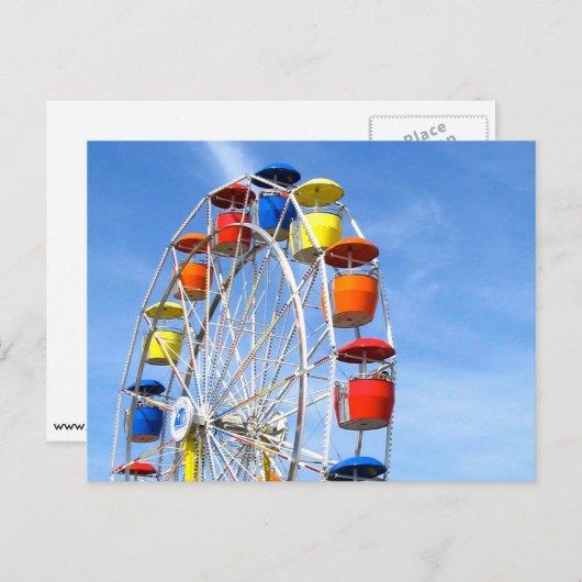 Ferris Wheel Postcard Postkarte (Vorne/Hinten)