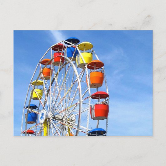 Ferris Wheel Postcard Postkarte (Vorderseite)