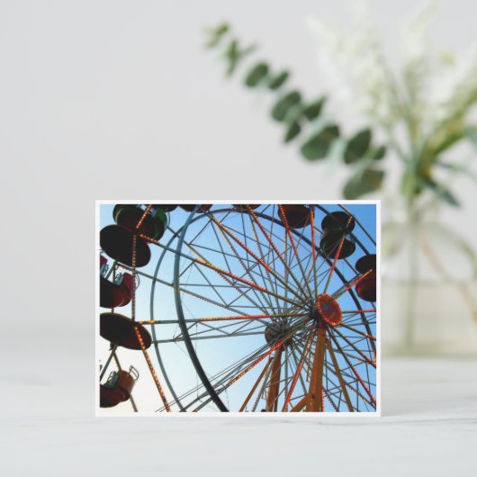 Ferris Wheel Postcard Postkarte (Stehend Vorderseite)