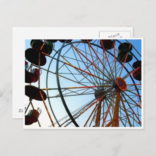 Ferris Wheel Postcard Postkarte (Vorne/Hinten)