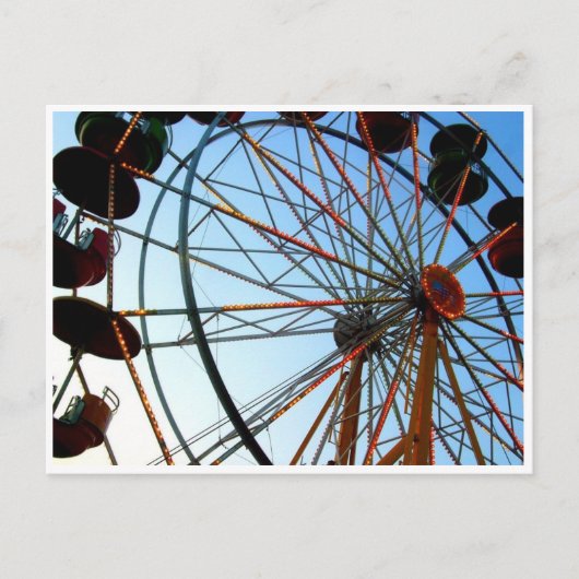 Ferris Wheel Postcard Postkarte (Vorderseite)