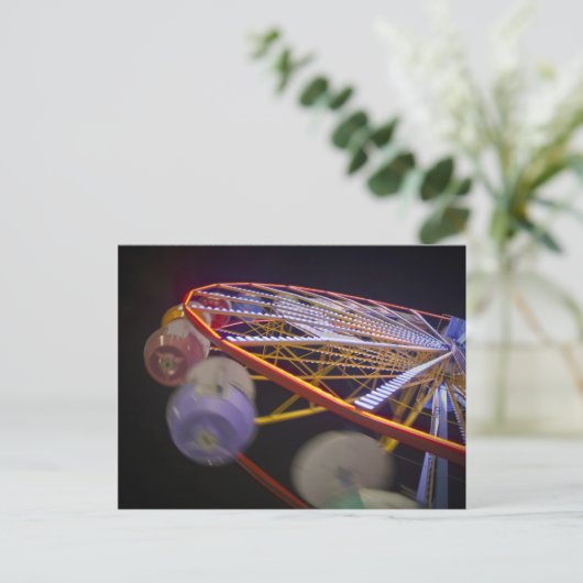 Ferris Wheel Postkarte (Stehend Vorderseite)