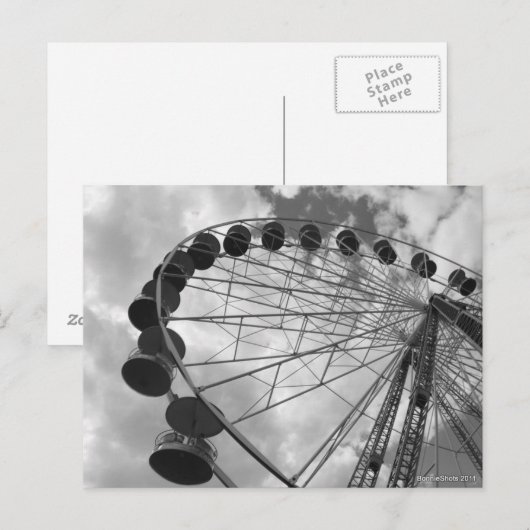 Ferris Wheel Postkarte (Vorne/Hinten)