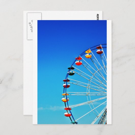 Ferris Wheel Postkarte (Vorne/Hinten)