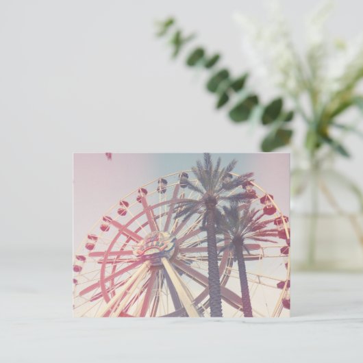 Ferris Wheel Postkarte (Stehend Vorderseite)