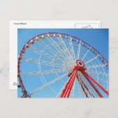 Ferris Wheel Postkarte (Vorne/Hinten)