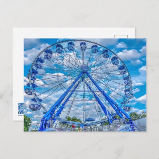 Ferris Wheel Postkarte (Vorne/Hinten)