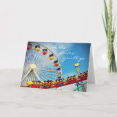 Ferris Wheel Roller Untersetzer setzt Skript ein Karte (Vorderseite)