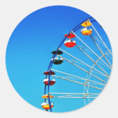 Ferris Wheel Runder Aufkleber (Vorderseite)