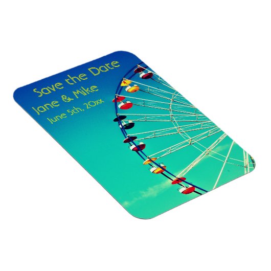 Ferris Wheel Save the Date Magnet (Rechte Seite)