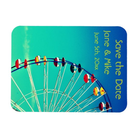 Ferris Wheel Save the Date Magnet (Horizontal)
