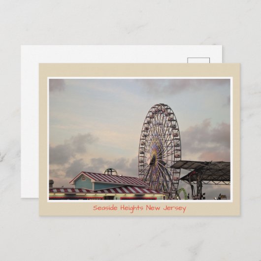 Ferris Wheel Seaside Heights Postcard Postkarte (Vorne/Hinten)