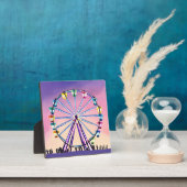 Ferris Wheel Sunset | Schöne Wasserfarbe Fotoplatte (InSitu)