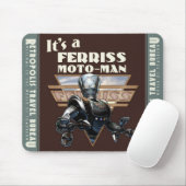 Ferriss Moto-Man-Roboter-Mausunterlage Mousepad (Mit Mouse)