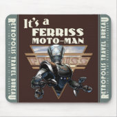 Ferriss Moto-Man-Roboter-Mausunterlage Mousepad (Vorne)