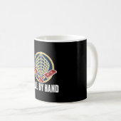 Ferrozement-Bootbauer vintage retro abgenutzt Kaffeetasse (VorderseiteRechts)